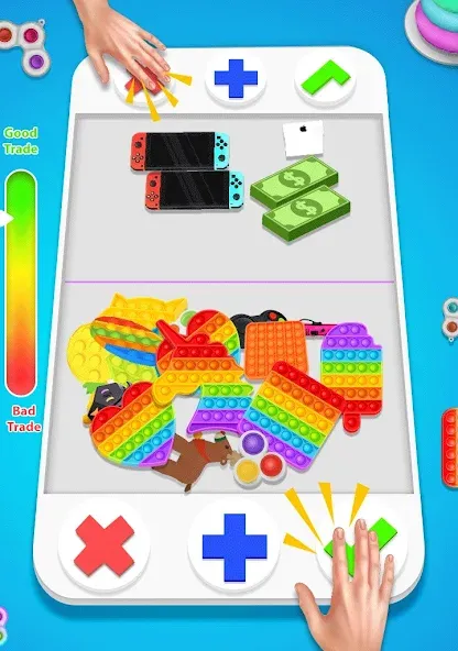 fidget trading: trade toys 3D (фиджет трейдинг)  [МОД Бесконечные деньги] Screenshot 1