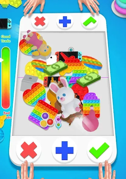 fidget trading: trade toys 3D (фиджет трейдинг)  [МОД Бесконечные деньги] Screenshot 2