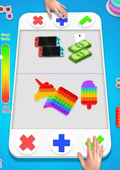 fidget trading: trade toys 3D (фиджет трейдинг)  [МОД Бесконечные деньги] Screenshot 3