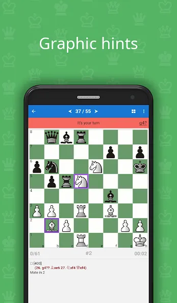 Mate in 2 (Chess Puzzles)  [МОД Бесконечные деньги] Screenshot 2