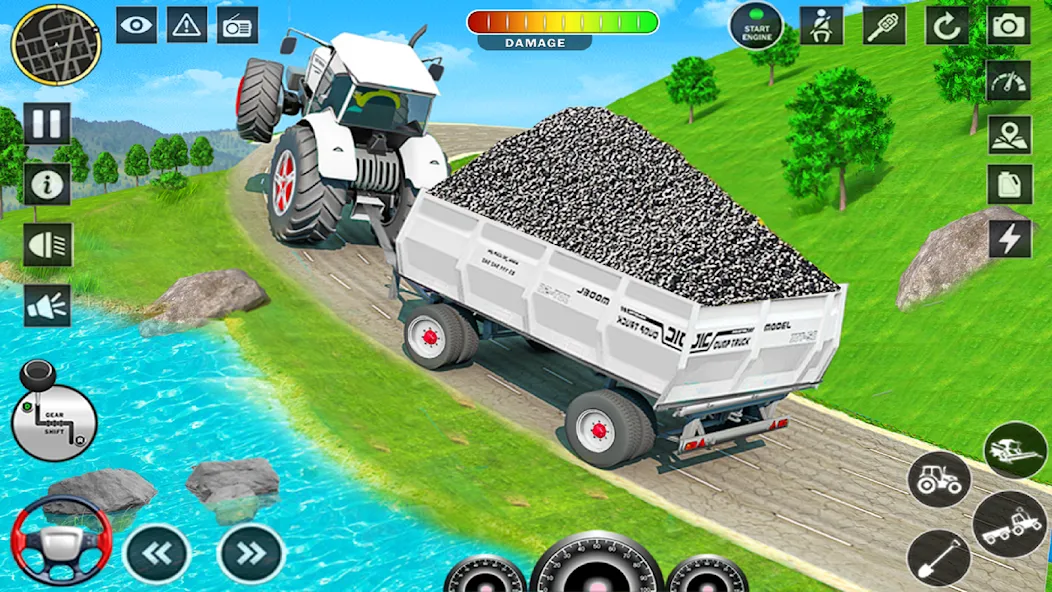 Big Tractor Farming Simulator (Биг Трактор Фарминг Симулятор)  [МОД Бесконечные монеты] Screenshot 1