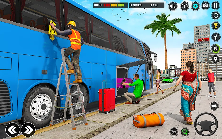 City Bus Simulator 3D Bus Game (Симулятор городского автобуса 3D  игра   )  [МОД Menu] Screenshot 3