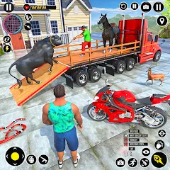 Скачать взломанную Animal Transport Truck Game 3D (Игра Грузовик для перевозки животных)  [МОД Бесконечные монеты] - полная версия apk на Андроид