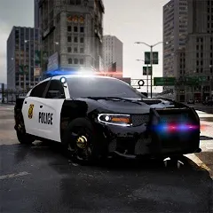 Взлом Police Car Simulator 2023 (Полицейский симулятор автомобиля 2023)  [МОД Много монет] - последняя версия apk на Андроид