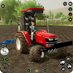 Взломанная US Tractor Farming Games 3d  [МОД Menu] - стабильная версия apk на Андроид