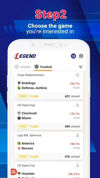 Legend Fantasy- Fantasy sports (Легенда фэнтези)  [МОД Много монет] Screenshot 3