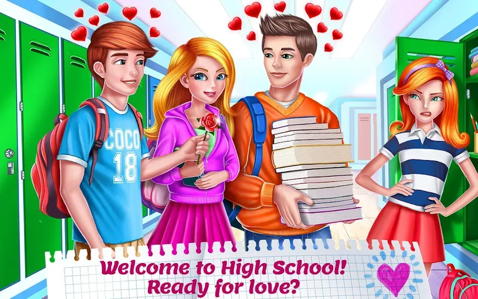 High School Crush - Love Story  [МОД Много денег] Screenshot 1