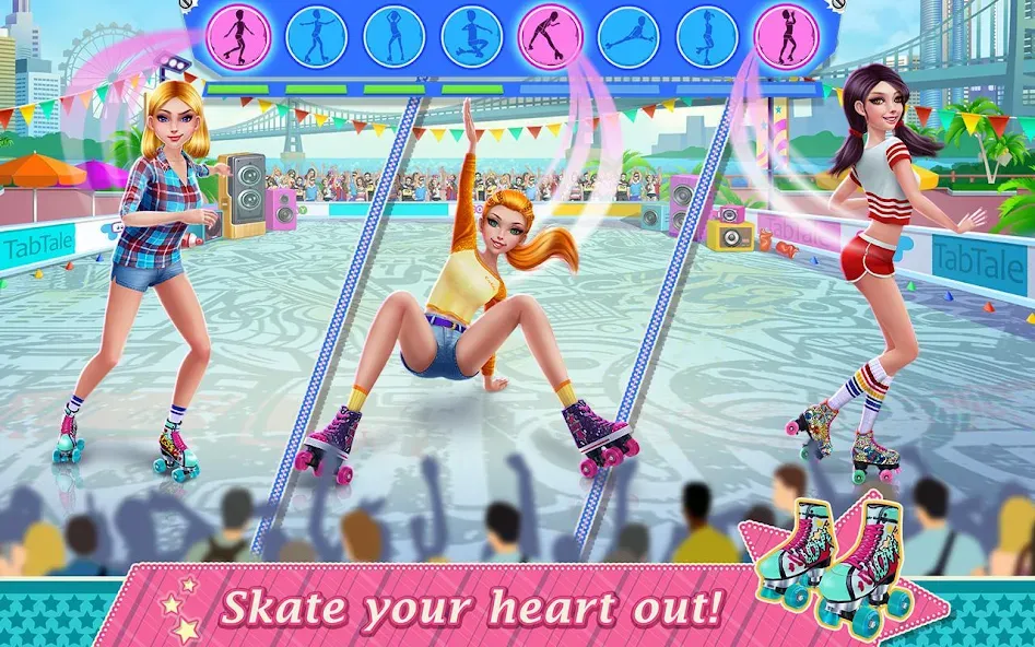 Roller Skating Girls  [МОД Unlimited Money] Screenshot 2