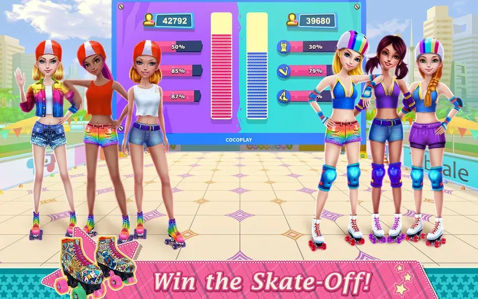 Roller Skating Girls  [МОД Unlimited Money] Screenshot 4