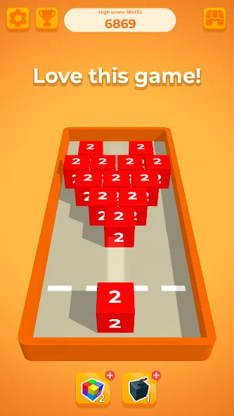 Chain Cube 2048: 3D merge game (Чейн Куб)  [МОД Unlocked] Screenshot 5