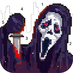 Скачать взлом Death Park Coloring Games (Дэт Парк игры раскраски)  [МОД Unlocked] - полная версия apk на Андроид