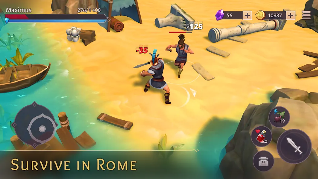 Gladiators: Survival in Rome  [МОД Бесконечные деньги] Screenshot 1