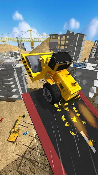 Construction Ramp Jumping (Конструкция для прыжков на рампе)  [МОД Unlocked] Screenshot 5