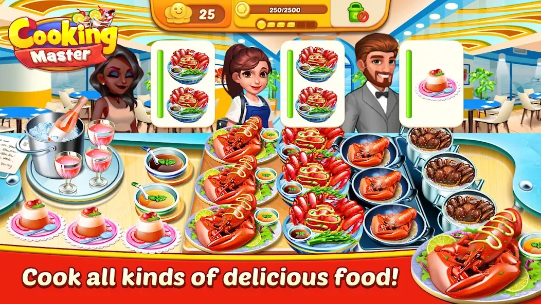 Cooking Master:Restaurant Game (Кукинг Мастер)  [МОД Много денег] Screenshot 4