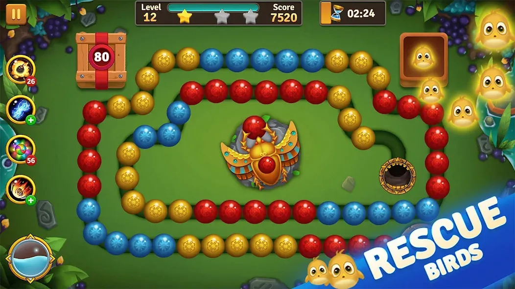 Jungle Marble Blast  [МОД Много денег] Screenshot 2