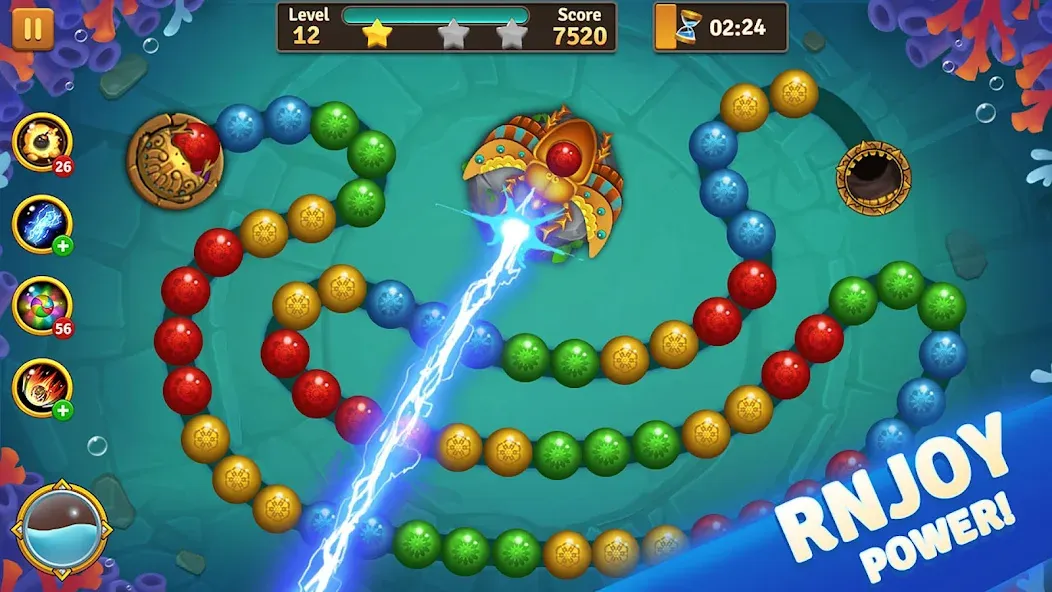 Jungle Marble Blast  [МОД Много денег] Screenshot 4