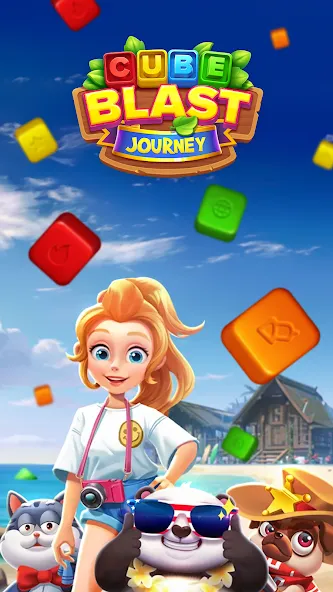 Cube Blast Journey: Toon & Toy (Кьюб Бласт Джорни)  [МОД Бесконечные деньги] Screenshot 1