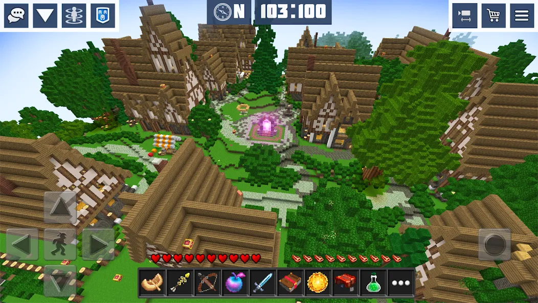 Block Craft World:Planet Craft  [МОД Много монет] Screenshot 2