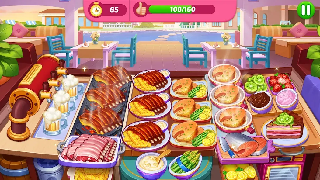 Crazy Cooking Diner: Chef Game (Крейзи кукинг дайнер)  [МОД Бесконечные деньги] Screenshot 4