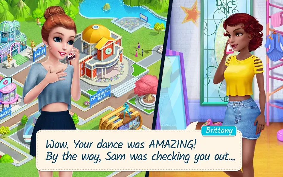 Dance School Stories  [МОД Menu] Screenshot 2