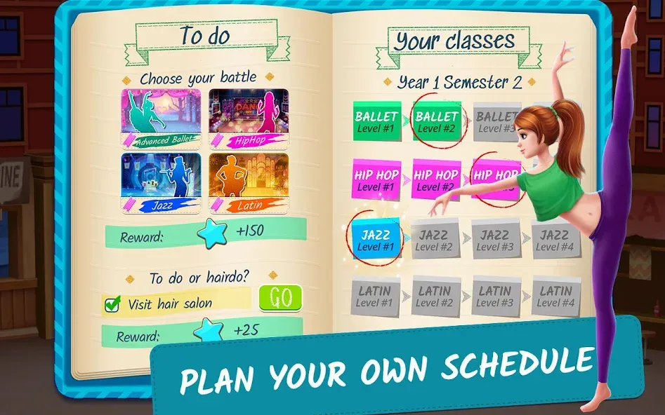 Dance School Stories  [МОД Menu] Screenshot 4