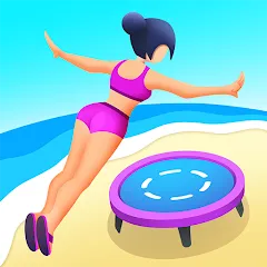 Взлом Flip Jump Stack!  [МОД Unlocked] - стабильная версия apk на Андроид