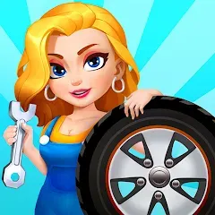 Скачать взломанную Car Fix Inc - Mechanic Garage (Кар Фикс Инк)  [МОД Бесконечные деньги] - последняя версия apk на Андроид