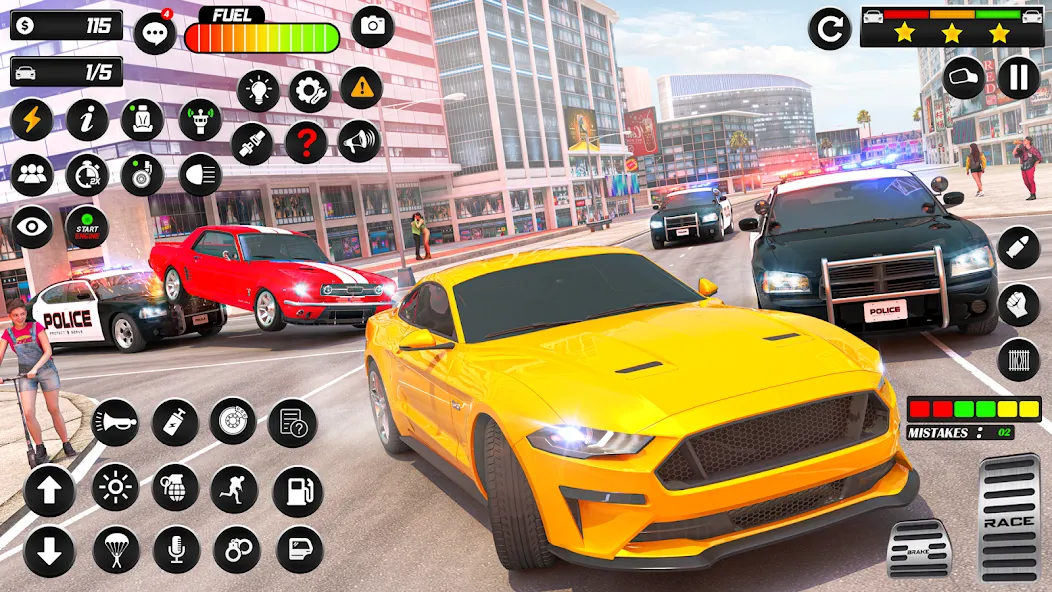 Police Car Chase Car Games  [МОД Menu] Screenshot 2