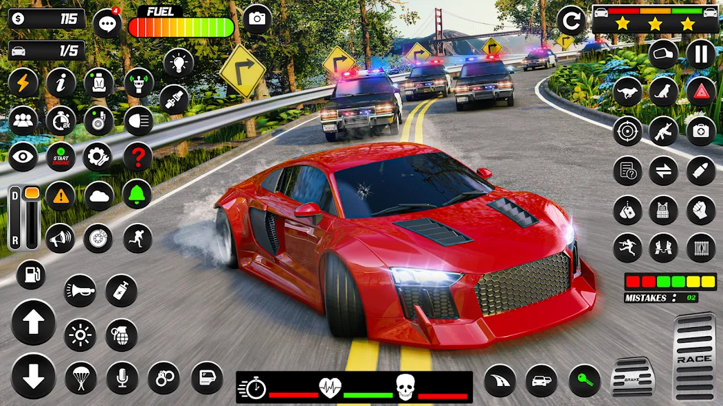 Police Car Chase Car Games  [МОД Menu] Screenshot 4