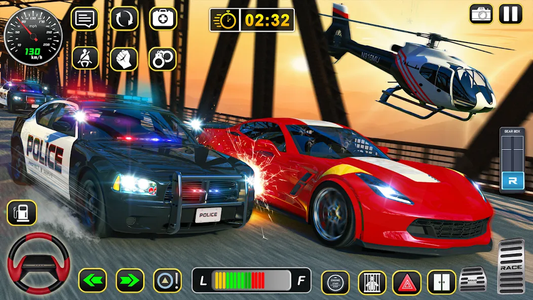 Police Car Chase Car Games  [МОД Menu] Screenshot 5