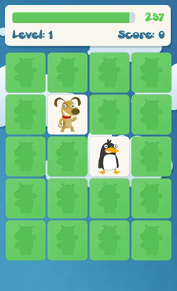 Animals memory game for kids  [МОД Бесконечные деньги] Screenshot 4