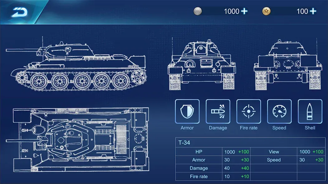 Ace Tank  [МОД Бесконечные деньги] Screenshot 2