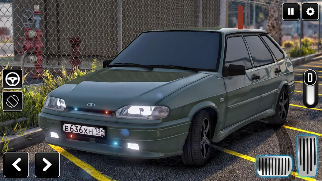 2114 Car Driving: Lada sedan  [МОД Unlimited Money] Screenshot 1