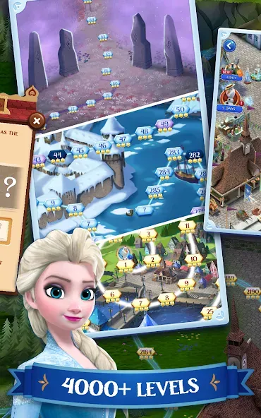 Disney Frozen Free Fall Games  [МОД Unlimited Money] Screenshot 3