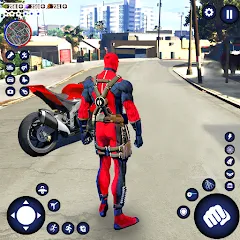 Взломанная Miami Rope Hero Spider Game 2  [МОД Бесконечные монеты] - стабильная версия apk на Андроид