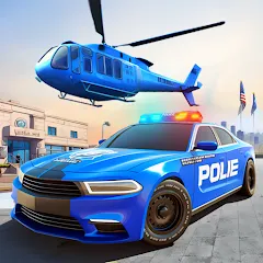 Взломанная US Police Car Transporter Game (Полицейский транспорт игры)  [МОД Меню] - последняя версия apk на Андроид