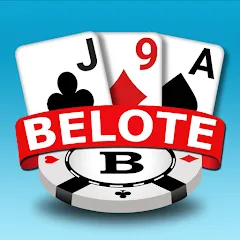 Скачать взломанную Blot Belote Coinche Online  [МОД Много монет] - стабильная версия apk на Андроид