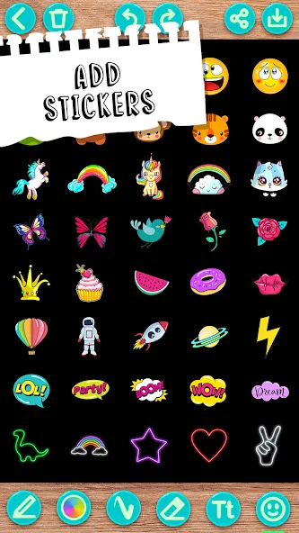 Draw Doodle - Kids drawing  [МОД Menu] Screenshot 4