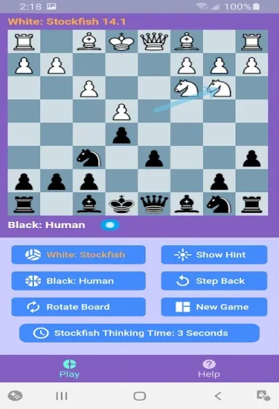 Chess With Stockfish 16  [МОД Unlocked] Screenshot 2