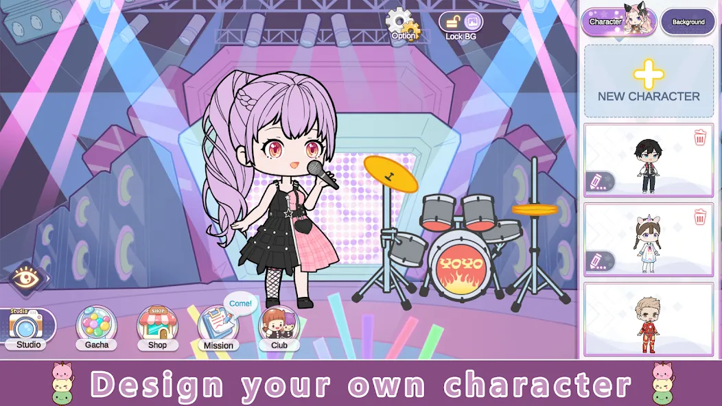 YOYO Doll Anime Dress Up Game (ЙОЙО)  [МОД Много денег] Screenshot 1