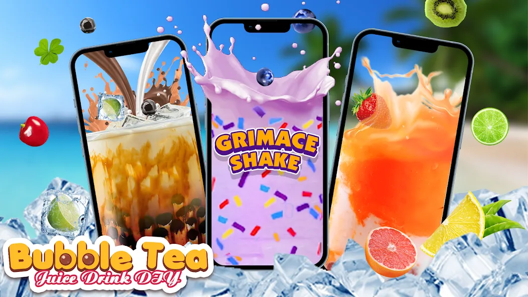 Boba Grimaces Shake Bubble Tea (Бабл)  [МОД Все открыто] Screenshot 1