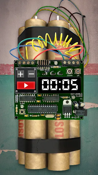 Time Bomb Broken Screen Prank (Тайм Бомб Брокен Скрин Пранк)  [МОД Меню] Screenshot 2