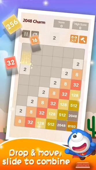 Number Charm: Slide Puzzle (Две тысячи сорок восемь)  [МОД Много монет] Screenshot 5