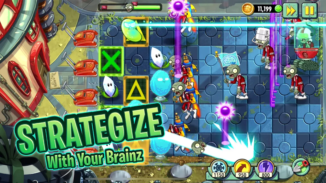 Plants vs. Zombies™ 2  [МОД Много монет] Screenshot 1