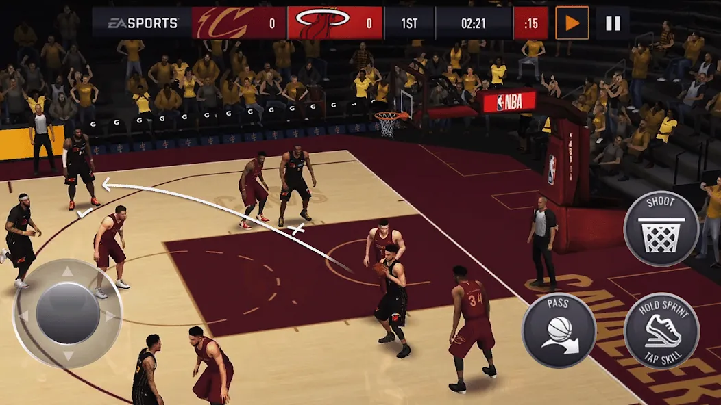 NBA LIVE Mobile Basketball (НБА Лайв Мобайл)  [МОД Бесконечные деньги] Screenshot 1