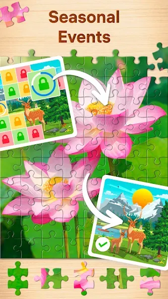 Jigsaw Puzzles - Puzzle Games  [МОД Бесконечные монеты] Screenshot 4