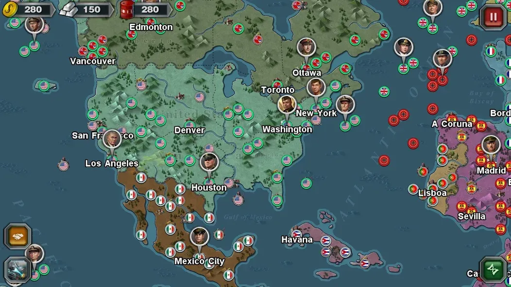 World Conqueror 3-WW2 Strategy (Ворлд Конкерор 3)  [МОД Menu] Screenshot 2