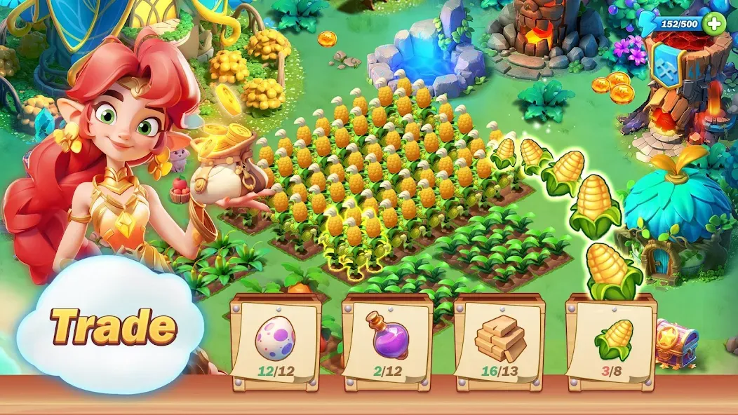 Pixie Island - Farming Game (Пикси Айленд)  [МОД Бесконечные монеты] Screenshot 3