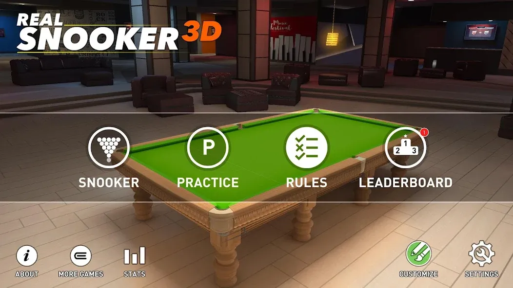 Real Snooker 3D (Реал Снукер 3D)  [МОД Все открыто] Screenshot 5