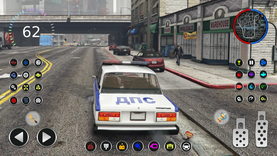 Police Car Riders: VAZ 2107  [МОД Меню] Screenshot 3